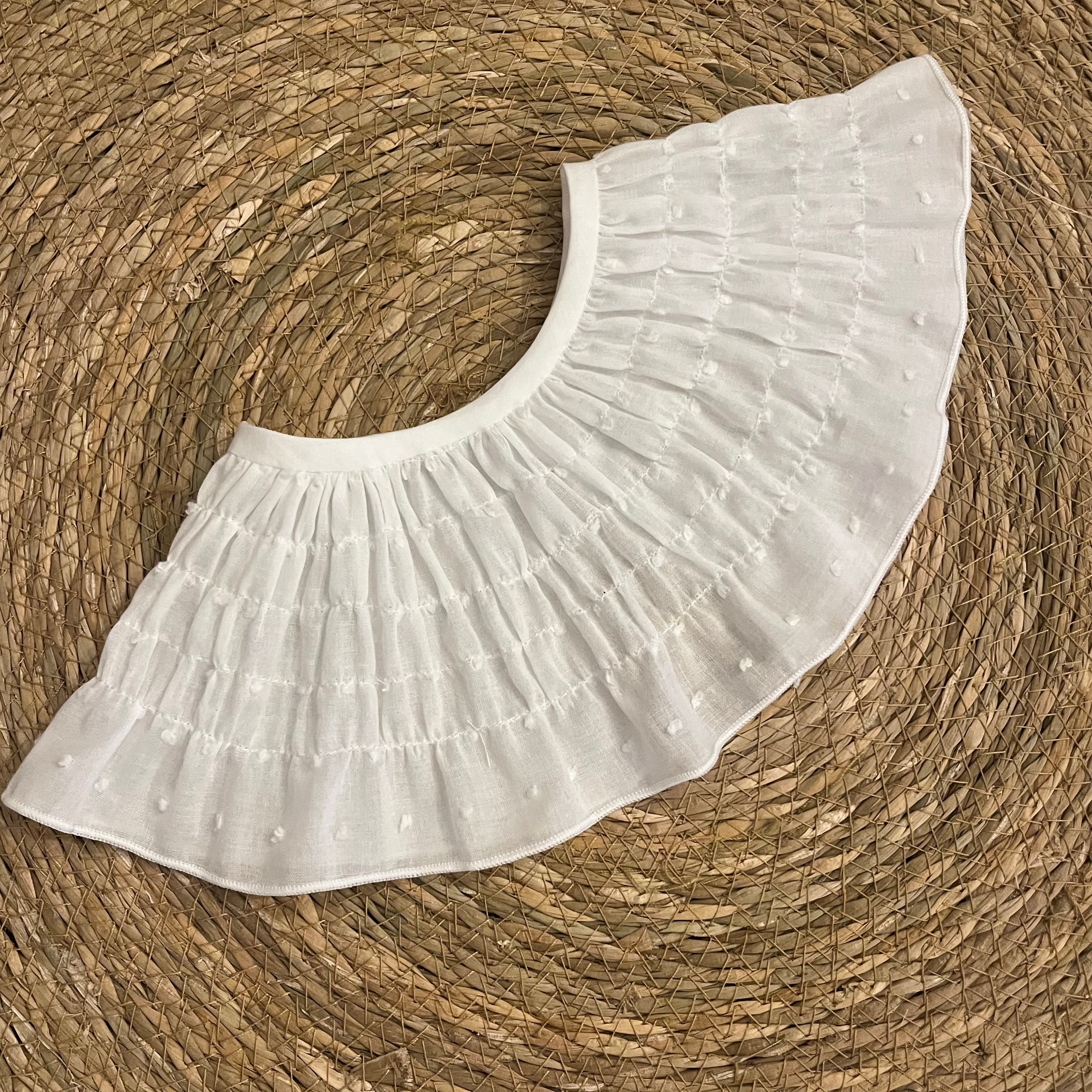 Cuello fruncido plumeti